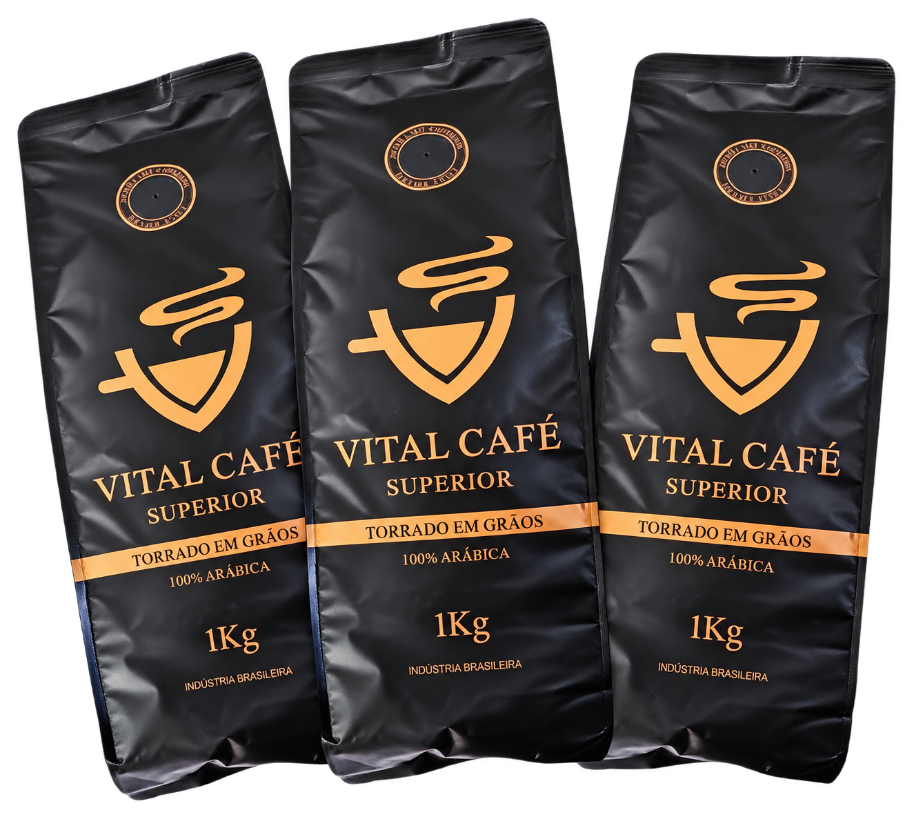 Embalagens originais de Café Vital Superior, torrado em grãos
